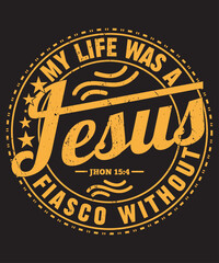 Christian T Shirt Design  Templates EPS typography print , Christian typography t shirt design template vector image