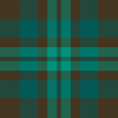 Panjabi plaid fabric vector, packing background pattern check. Repetition texture textile tartan seamless in dark and teal colors.