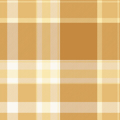 Party check background tartan, king fabric texture pattern. Improvement textile plaid vector seamless in amber and orange colors.