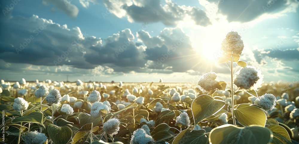 Aufkleber a soybean field.