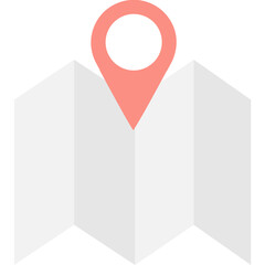 Map Locator vector icon with an isolated background 