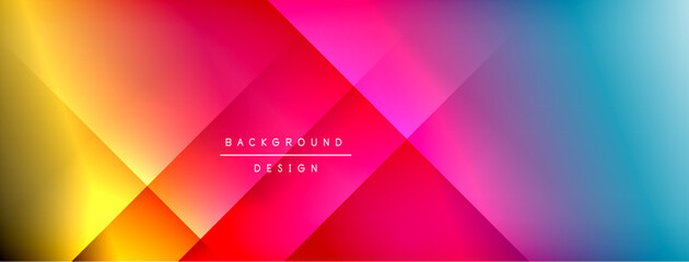 Colorful gradient with lines made of shadow and light. Creative background