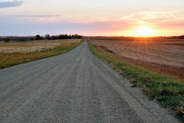 Country Road at Sunrise