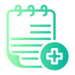 Obraz premium prescription gradient icon