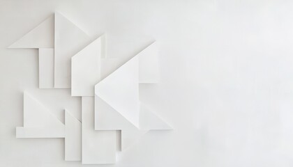 Minimalist Design Featuring a Single Geometric Shape Arranged on a Clean White Background