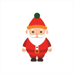 Christmas Santa vector icon isolated on white background