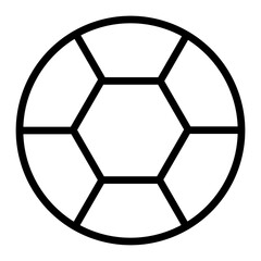 Obraz premium Football Vector Line Icon Design