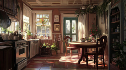Sharp details and natural lighting enhance the realism of the setting.