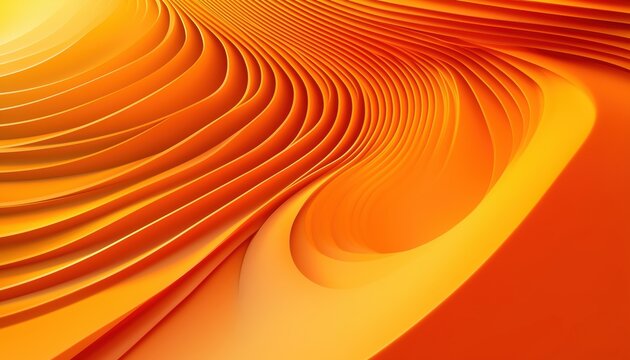 Modern Gradient Diagonal Rounded S: A Vibrant Orange Abstract With Geometric Shapes, Dynamic And Futuristic Design For Horizontal Templates.