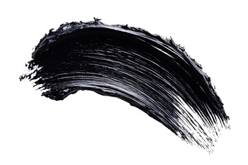 Black brush stroke on white background; designed for clipart or graphic purpose; PNG; transparent.