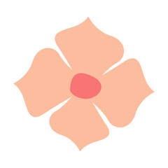 Pink flower head icon vector illustration