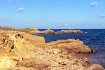 Serenity on the Deserted Beach of Bizerte, Tunisia.