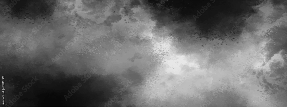 Poster abstract design with white paper texture background . black and white ink effect water color gray aq