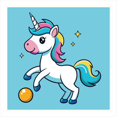 Fototapeta premium unicorn vector illustration 
