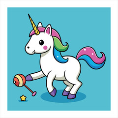 unicorn vector illustration 