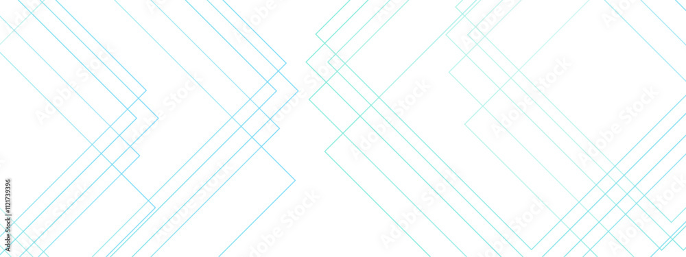 Aufkleber Abstract blue and white blueprint background and technology bright lines. Futuristic architecture concept blueprint with geometric blue line. Template for branding business ,wallpaper , banner