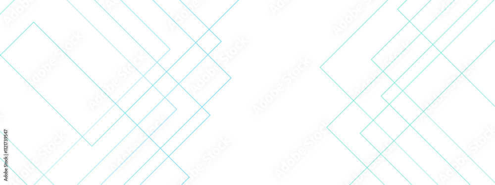 Poster Abstract blue and white blueprint background and technology bright lines. Futuristic architecture concept blueprint with geometric blue line. Template for branding business ,wallpaper , banner