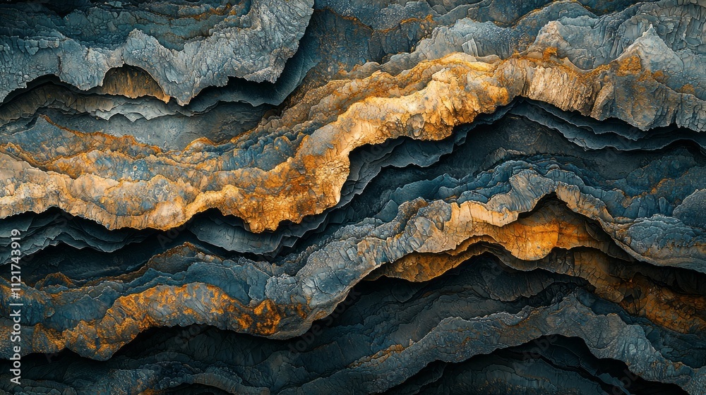 Poster Layers of rich mocha hues blend seamlessly to create an abstract landscape filled with texture and depth. The earthy tones evoke a sense of warmth and tranquility, inviting exploration