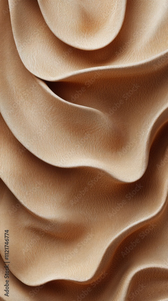 Poster gentle light dances across the smooth, wavy surface, revealing a mesmerizing blend of soft hues. the