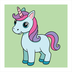 Fototapeta premium unicorn vector illustration 