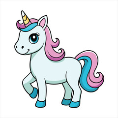 Fototapeta premium unicorn vector illustration 