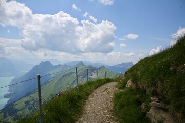 landscape with mountains and sky
