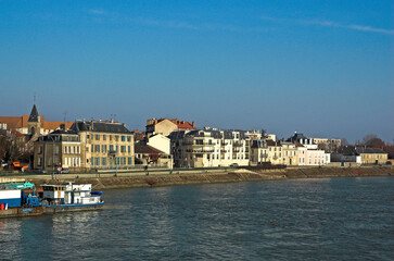 Ablon sur seine, écluse, la seine, région Ile de France, Val de Marne, 94, France