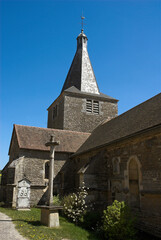 Fototapeta premium église, Chateauneuf, 21, Cote d'Or, France