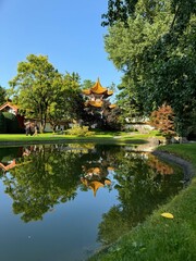 chinese garden in spring
