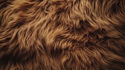 Fototapeta premium A close-up view reveals the intricate and inviting textures of mocha-colored fur, emphasizing richness and warmth in modern design elements