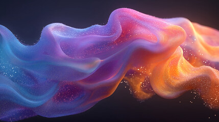 Abstract vibrant wave for background