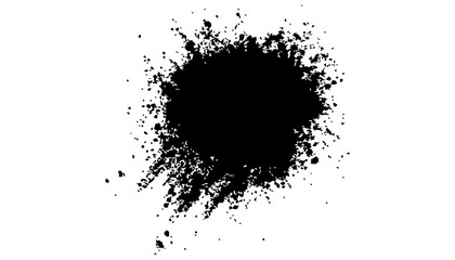 Paint stroke brush, line or texture set on white background.