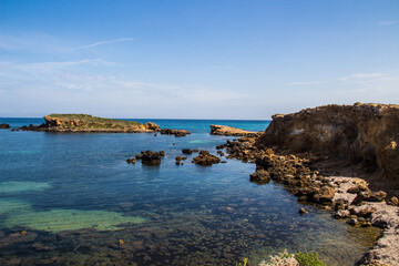 Rock on a Beach at Cap Angela, Bizerte, Tunisia