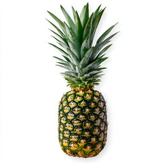 Fototapeta premium Ripe pineapple fruit isolated on white background