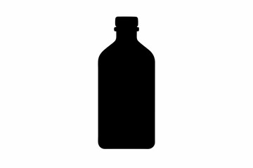 Plastic bottle black icon set. Vector flat style sign illustration,Reusable water bottle icon vector,Water bottle symbol silhouette vector style.