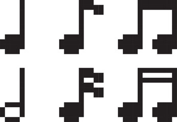 ドット絵の音符セット