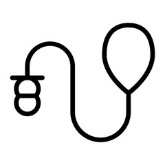 Obraz premium Leash Vector Line Icon Design