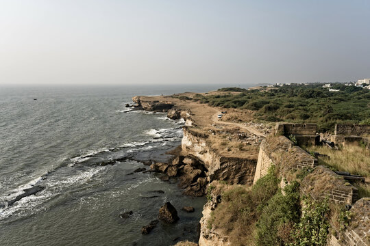 Architecture and History at Diu Fort, Gujarat