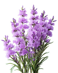 Obraz premium Lilac Gladiolus Artificial Flower Bouquet, Elegant Home Decor