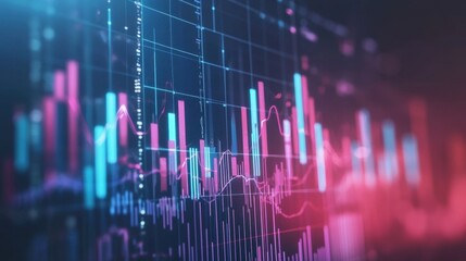 Vibrant Financial Data Visualization