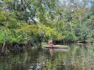 Kayaking on the Loxahatchee River, Florida