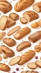 bread background  white