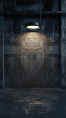 Obraz premium Dark gray textured background with dramatic lighting and contrast