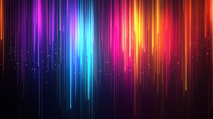 Cascata di colori astratta con luci colorate