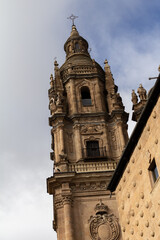 La Clerecía, an architectural gem in Salamanca, Spain, is a baroque masterpiece that dominates the skyline.