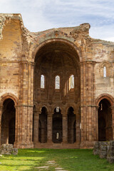 The Monasterio de Santa María de Moreruela, a stunning 12th-century Cistercian monastery in Spain,...