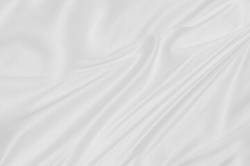Obraz premium beauty textile soft and clean fabric white abstract smooth curve shape decorate fashion background
