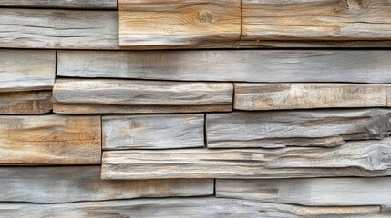 Obraz premium Stoneware tile panels designed to mimic wood for stylish ventilated walls and facades showcasing unique texture and design versatility.