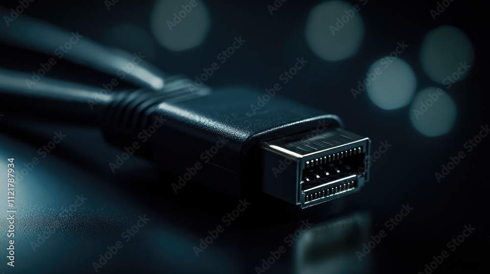 Poster sata cable connected to a 2.5 inch hdd close up against a dark background showcasing technology and 