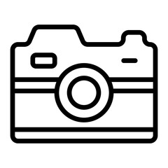 Camera Vector Line Icon Design